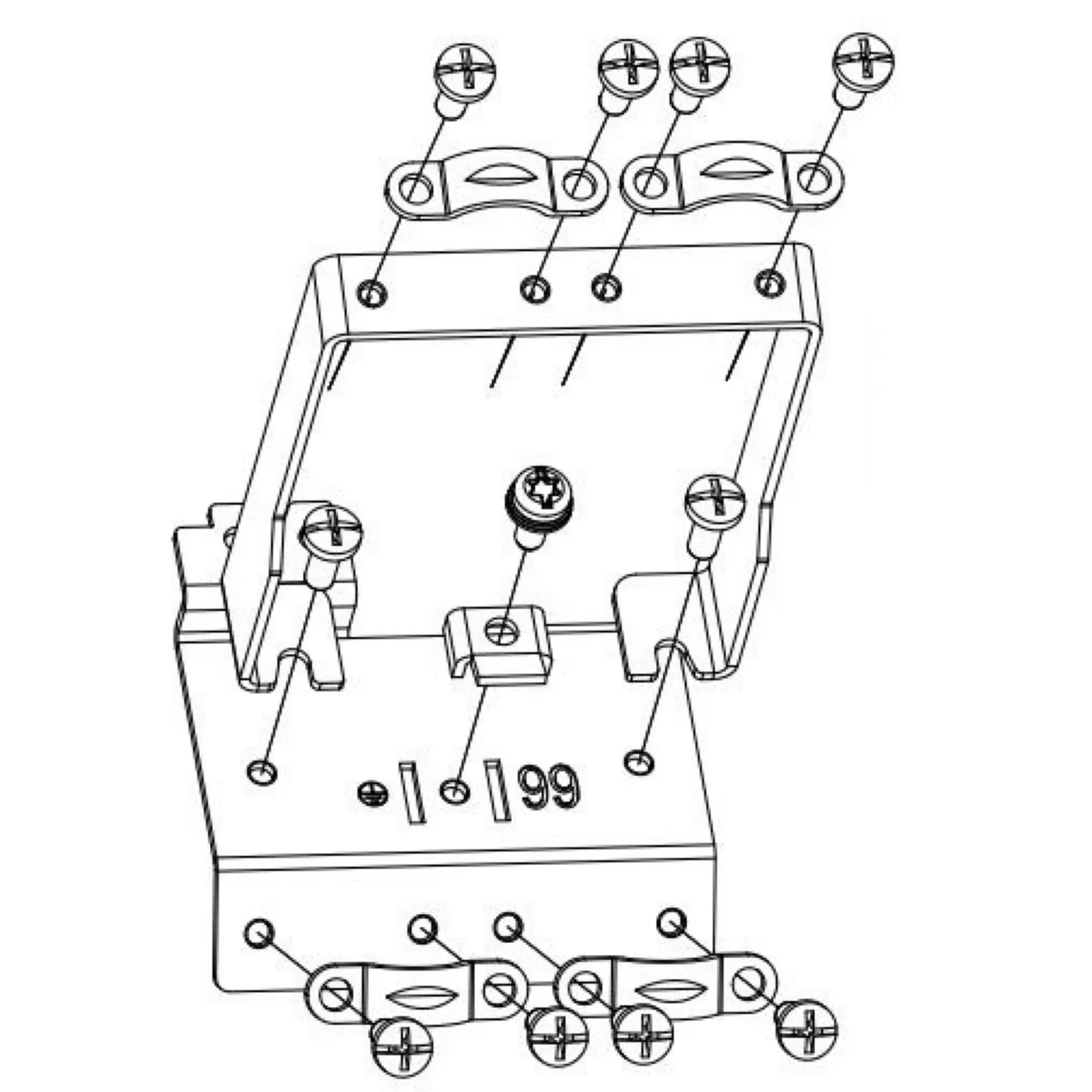 Division plate of dimensions M4 and M5 (...6966)